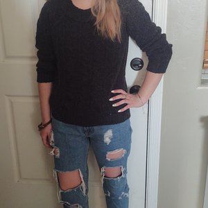 Dark Gray/Black Sweater JW Designs size Large